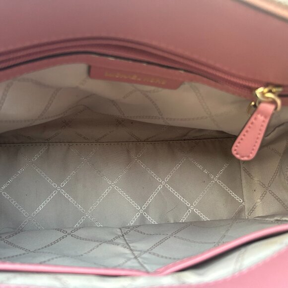 Michael Kors Laila satchel-style handbag two tone design - Picture 5 of 8